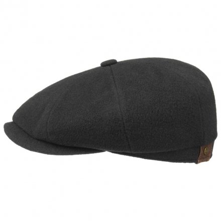 Sixpence / Flat cap - Stetson Hatteras Wool/Cashmere (sort)