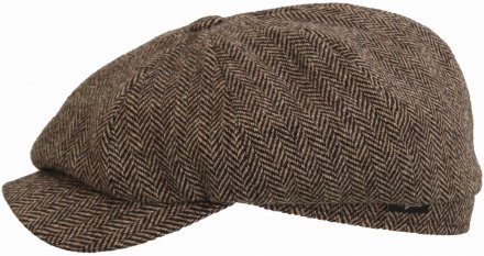 Sixpence / Flat cap - Wigéns Classic Newsboy Cap (brun)