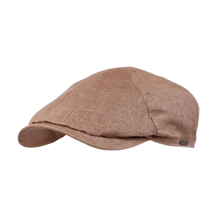 Sixpence / Flat cap - Wigéns Newsboy Slim Cap (lysebrun)