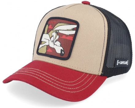 Caps - Capslab Looney Tunes Wile E Coyote Trucker (beige/svart/rød)