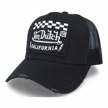 Caps - Von Dutch Square Patch Trucker (svart)
