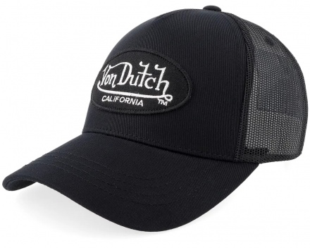 Caps - Von Dutch Oval Patch Trucker (svart)