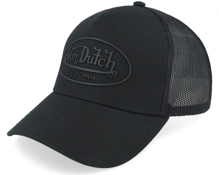 Caps - Von Dutch Oval Patch Cotton Trucker (svart)