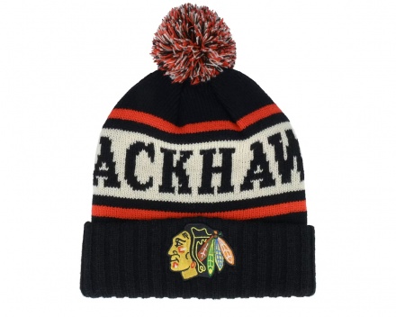 Beanies - American Needle Chicago Blackhawks Pillow Line Knit (svart/hvit/rød)