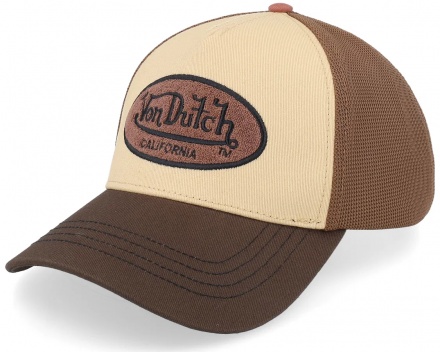 Caps - Von Dutch Oval Patch Trucker (brun/beige)