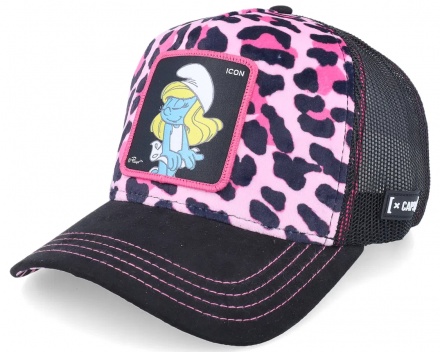 Caps - Capslab Leopard Smurf Trucker (rosa/svart)