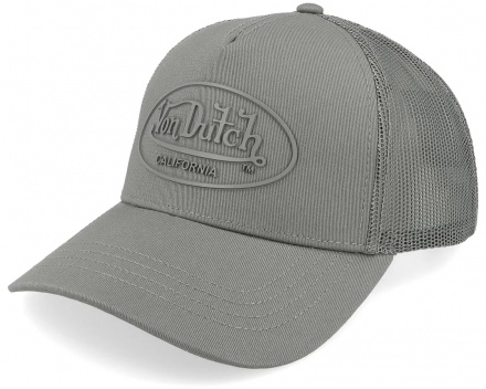 Caps - Von Dutch Rubber Logo Trucker (grå)