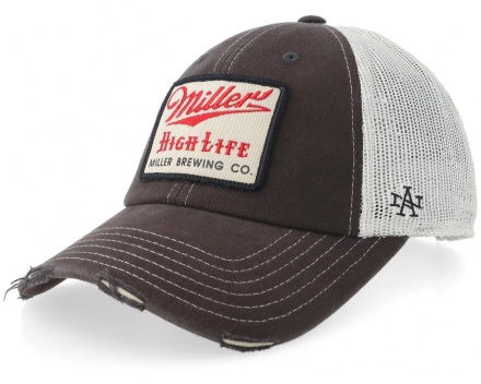 Caps - American Needle Miller High Life Trucker (mørk grå/hvit)