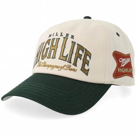 Caps - American Needle Miller High Life Roscoe Cap (offwhite/grønn)