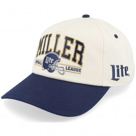 Caps - American Needle Miller Lite Roscoe Football Cap (offwhite/blå)