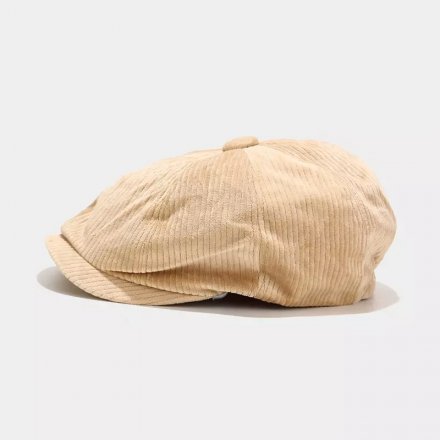 Sixpence / Flat cap - Gårda Belmont Corduroy Cap (beige)