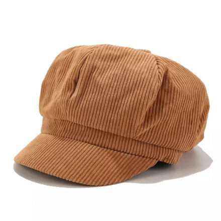 Sixpence / Flat cap - Gårda Carlisle Corduroy Cap (brun)