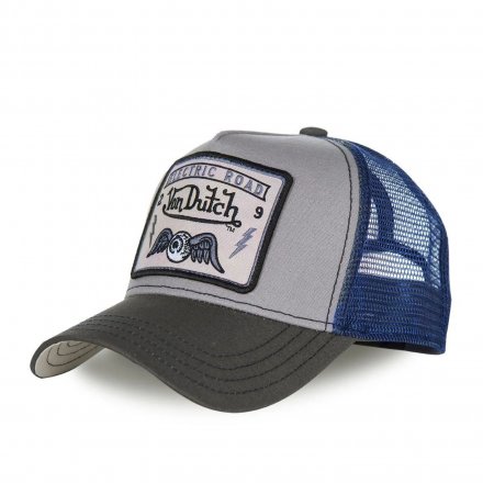 Caps - Von Dutch Square Patch Trucker (blå/grå)