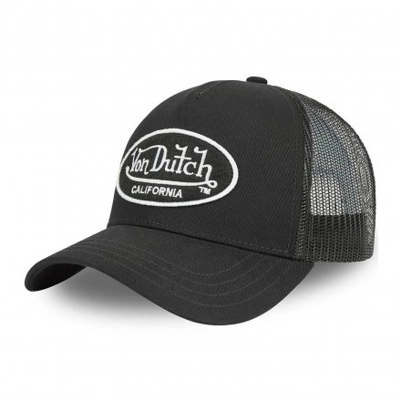 Caps - Von Dutch Oval Patch Trucker (svart/hvitt)