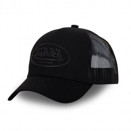 Caps - Von Dutch Oval Patch Cotton Trucker (svart)