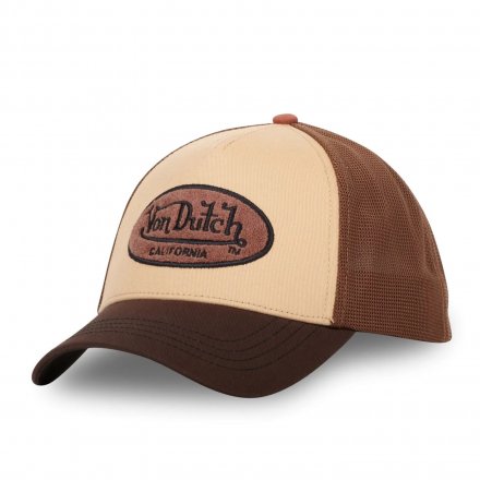 Caps - Von Dutch Oval Patch Trucker (brun/beige)