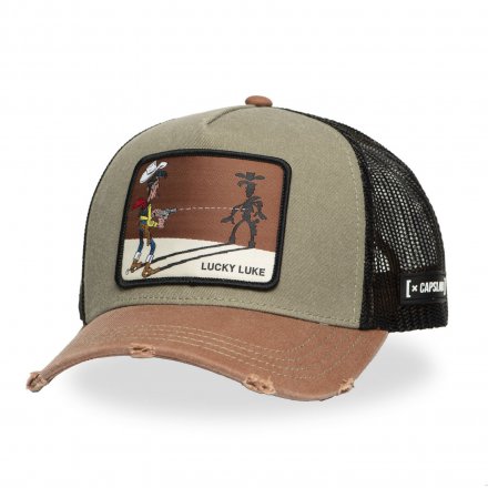 Caps - Capslab Lucky Luke Trucker (brun/grå)