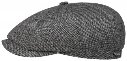 Sixpence / Flat cap - Stetson Hatteras Wool (grå)