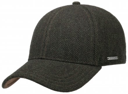 Caps - Stetson Wool Herringbone Baseball Cap (grønn)
