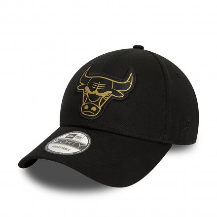 Caps - New Era Metallic Badge 940 Chicago Bulls (svart)