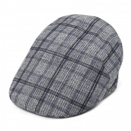 Sixpence / Flat cap - Gårda Forio Cotton Mix Flat Cap (blå/grå)