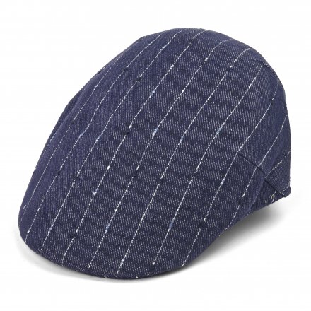 Sixpence / Flat cap - Gårda Pomonte Linen Mix Flat Cap (blå)
