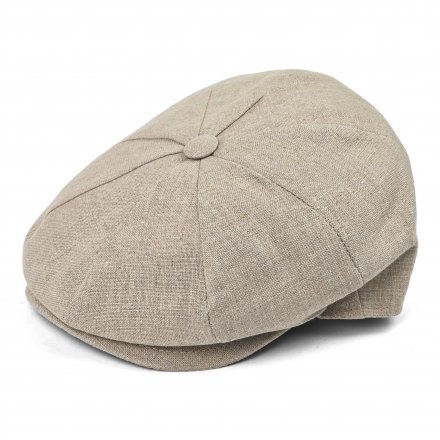 Sixpence / Flat cap - Gårda Vero Linen Newsboy Cap (natur)