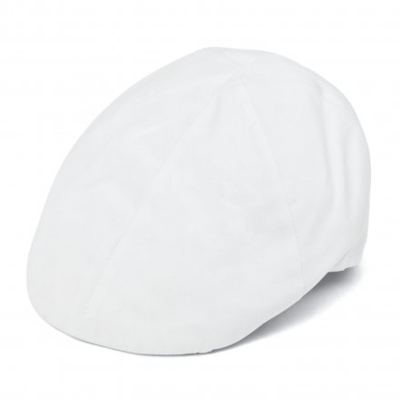 Sixpence / Flat cap - Gårda Vico Cotton Flat Cap (hvit)