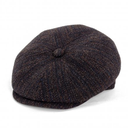 Sixpence / Flat cap - Gårda Premium Wrexham Wool Newsboy (blå)