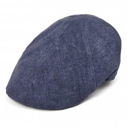 Sixpence / Flat cap - Gårda Tallone Linen Flat Cap (blå)