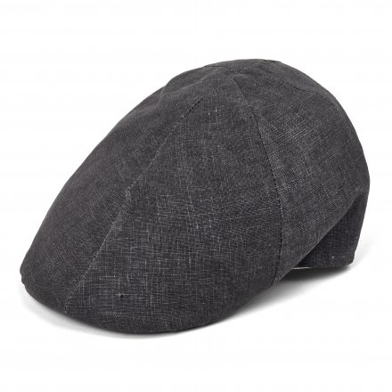 Sixpence / Flat cap - Gårda Tallone Linen Flat Cap (mørkegrå)