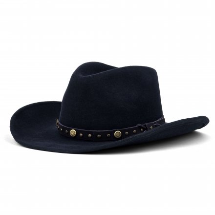 Hatter - Gårda Bowmont Crushable Wool felt Western hat (blå)