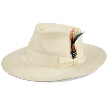 Hatter - Gårda Everett Fedora (hvit)