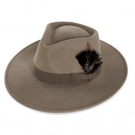 Hatter - Gårda Molinella Crushable Wool felt Fedora (greige)