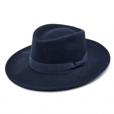Hatter - Gårda Napoli Fedora Wool Hat (marineblå)