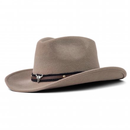 Hatter - Gårda Santaquin Crushable Wool felt Western hat (taupe)