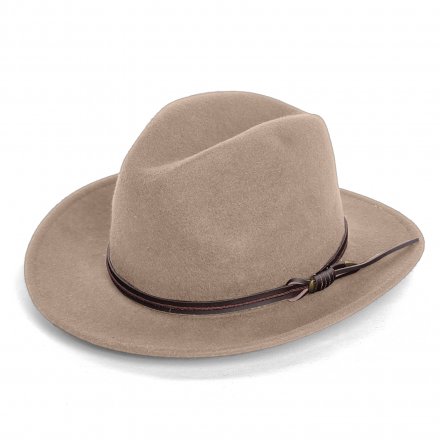 Hatter - Gårda Vicenza Crushable Wool felt Fedora (beige)
