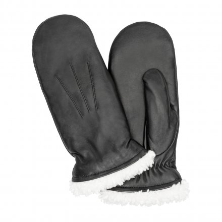 Hansker - HK Women's Hairsheep Leather Mittens (Sort/hvit)