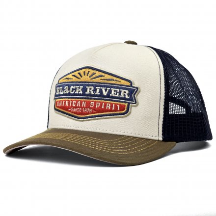Caps - Black River Beacon Trucker (off-white/blå/grønn)