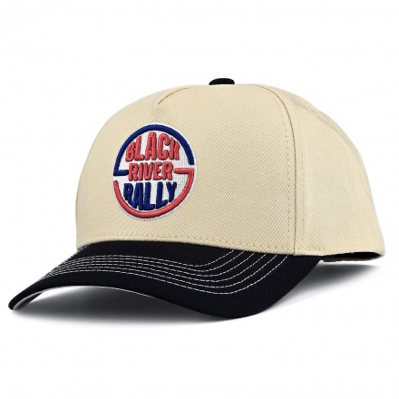 Caps - Black River Rally Cotton Snapback (krem/svart)