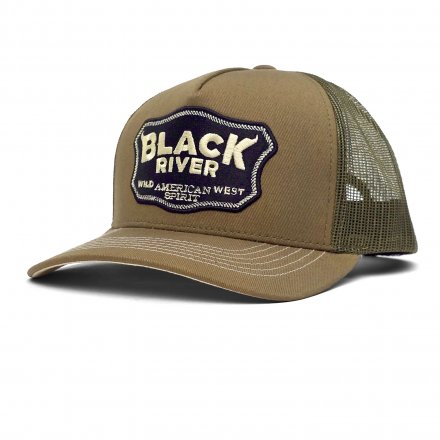 Caps - Black River Wild West Trucker (grønn/kremfarget)
