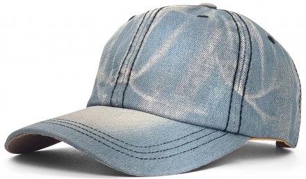 Hette - Gårda Distressed Denim Baseball Cap (lyse blå)