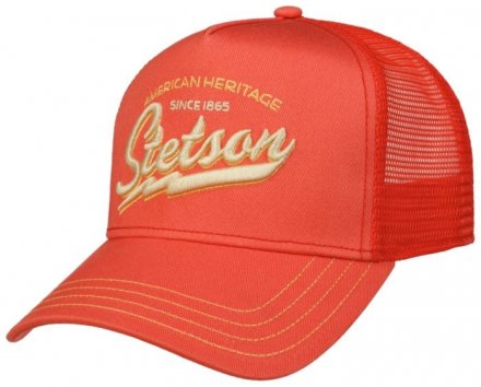 Caps - Stetson Trucker Cap American Heritage Classic (rød oransje)