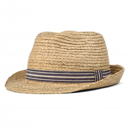 Stråhatt - Gårda Marzagan Raffia Trilby (natur/blå)