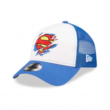 Cap Barn - New Era Trucker Superman (blå)