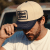 Caps - Black River Denver Cotton Snapback (krem/marineblå)