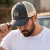 Caps - Black River Eagle Washed Trucker (svart/kremfarget)