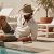 Stråhatt - Gårda Agulo Natural Straw Trilby (natur/krem)