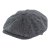 Sixpence / Flat cap - Gårda Premium Oakham Wool Newsboy (svart/hvitt)