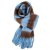 Skjerf - Gårda Dinibor Striped Scarf (blå/brun)